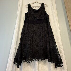 AMERICAN RAG Plus Size Black Lace Fit & Flare Dress, NWT Size 3X